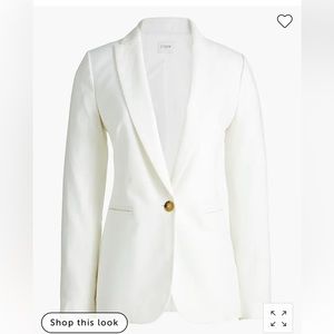 White linen blazer